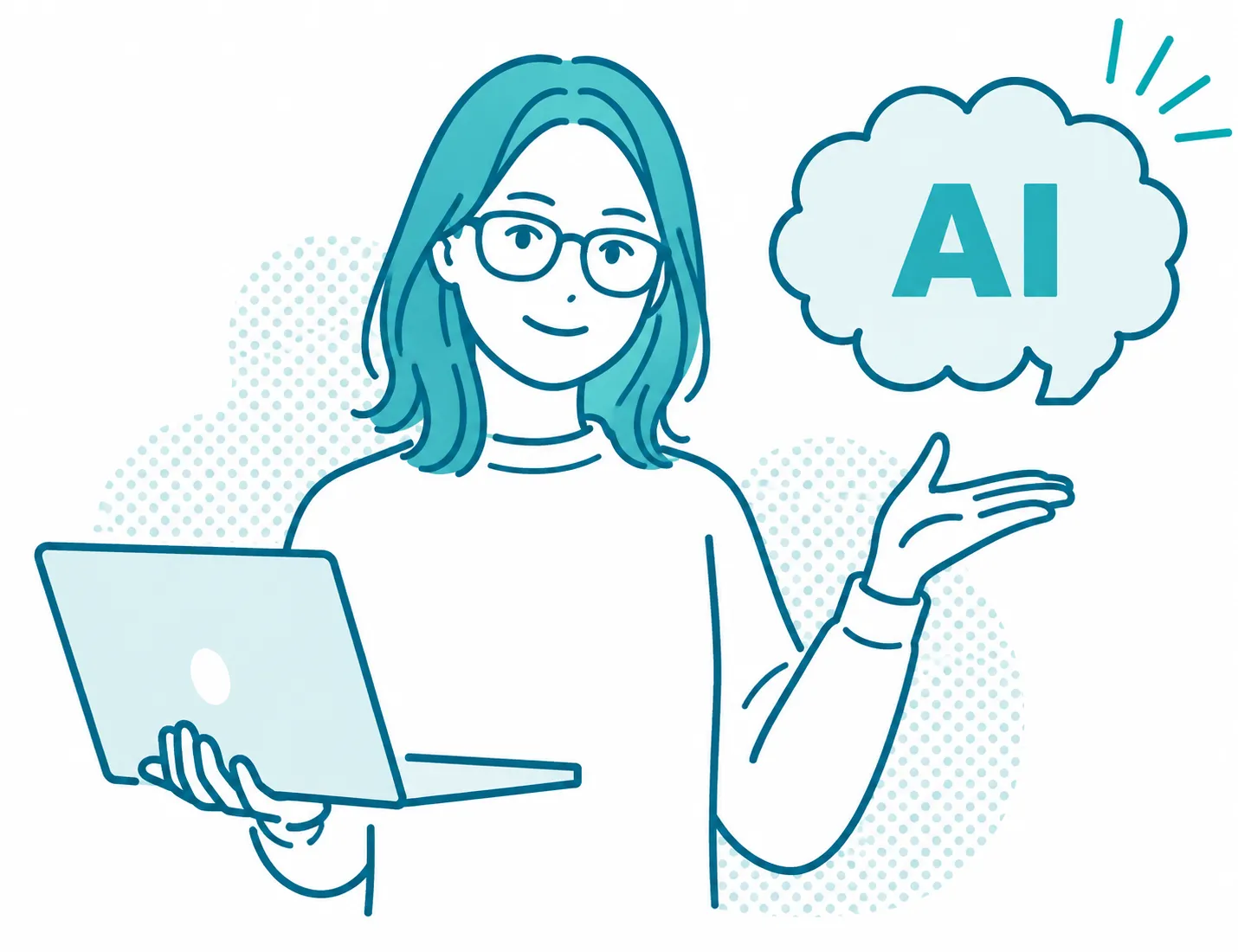私たちスクールは、個人個人に合わせたマンツーマン形式で、みなさんのAI利用の目的・理解度に合わせて丁寧にサポートします。